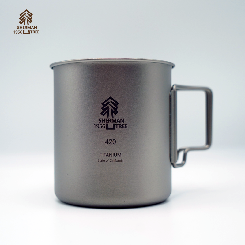 SHERMAN TREE Outdoor Pure Titanium Water Cup