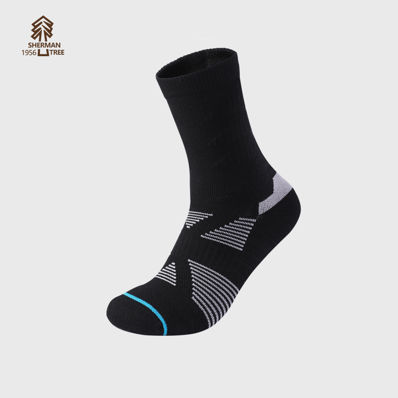 SHERMAN TREE Men's mid-calf wool hiking socks