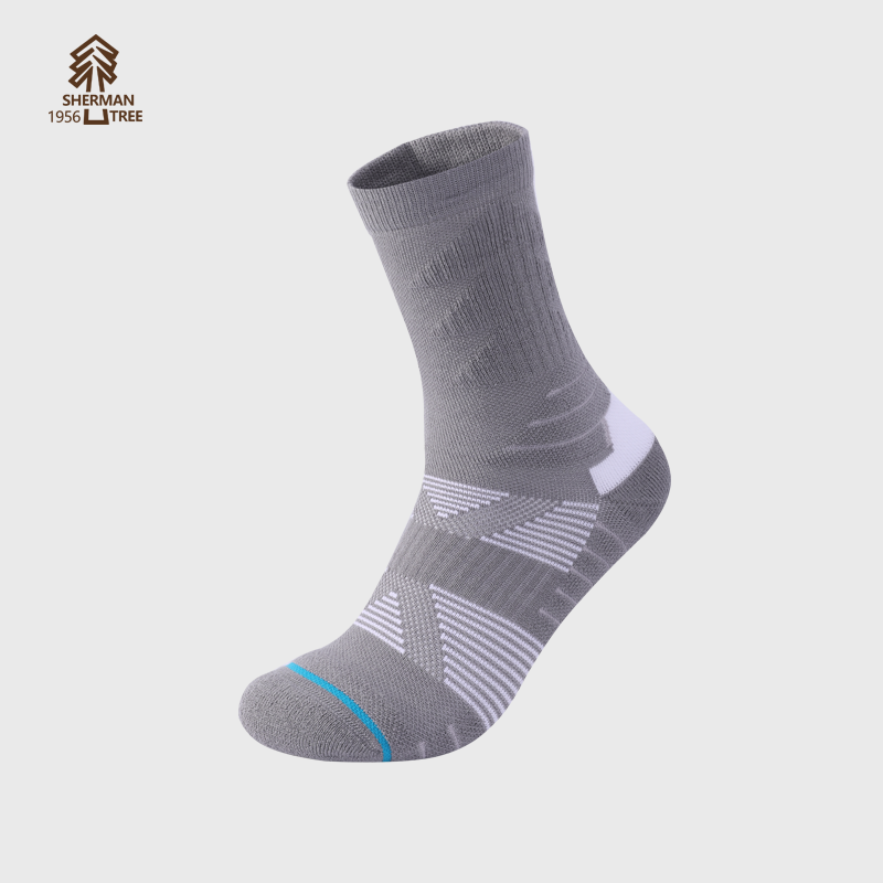 SHERMAN TREE Men's mid-calf wool hiking socks