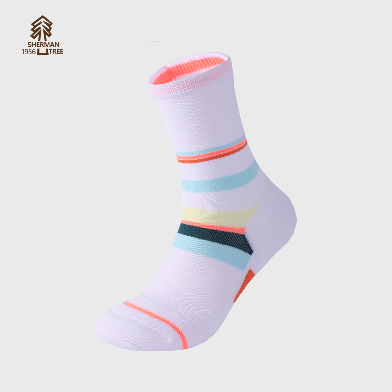 SHERMAN TREE Women's mid-calf quick-dry odor-resistant sport socks