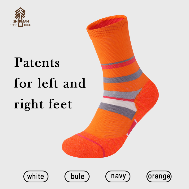 SHERMAN TREE Women's mid-calf quick-dry odor-resistant sport socks